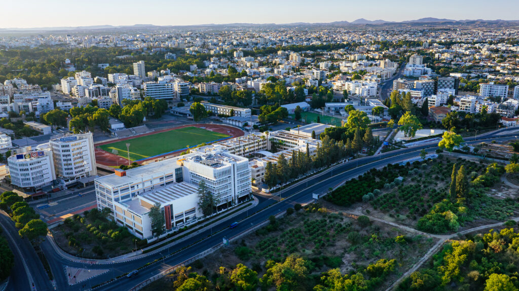 European University Cyprus air view