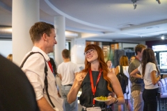 During breaks - Discussing